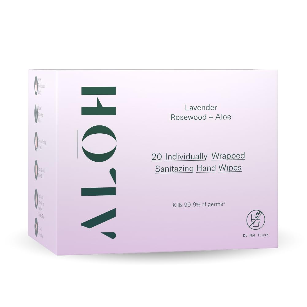 ALŌH Skin Softening Hand Sanitizing Wipes