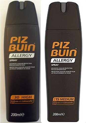 Piz Buin Allergy Sunscreen Spray SPF 30 & SPF 15 Set