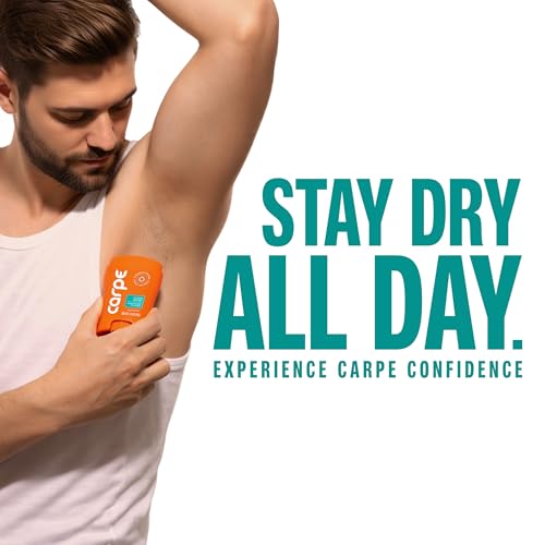 Carpe Underarm Antiperspirant for Men and Deodorant For Women, Combat excessive sweating Stay fresh and dry, Multipack