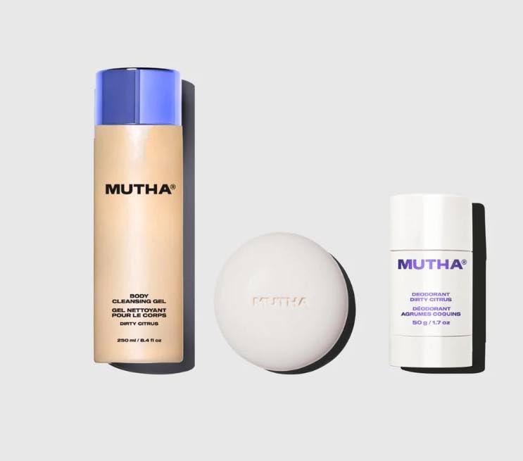 MUTHA Dirty Citrus Cleansing, Exfoliating & Deodorant Set