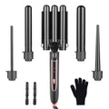 Electric 5 in 1 Hair Waver Pear Flower ConeRoller Curling Wand Professional Hair Curler Hair Curling Iron Ceramic Styling Tool