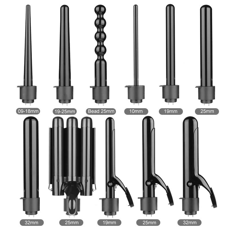 Electric 5 in 1 Hair Waver Pear Flower ConeRoller Curling Wand Professional Hair Curler Hair Curling Iron Ceramic Styling Tool