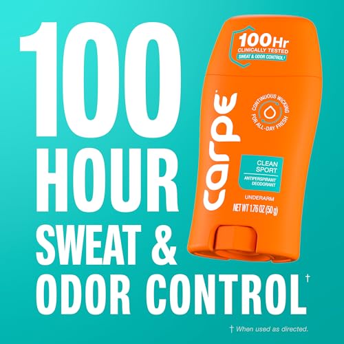 Carpe Underarm Antiperspirant for Men and Deodorant For Women, Combat excessive sweating Stay fresh and dry, Multipack