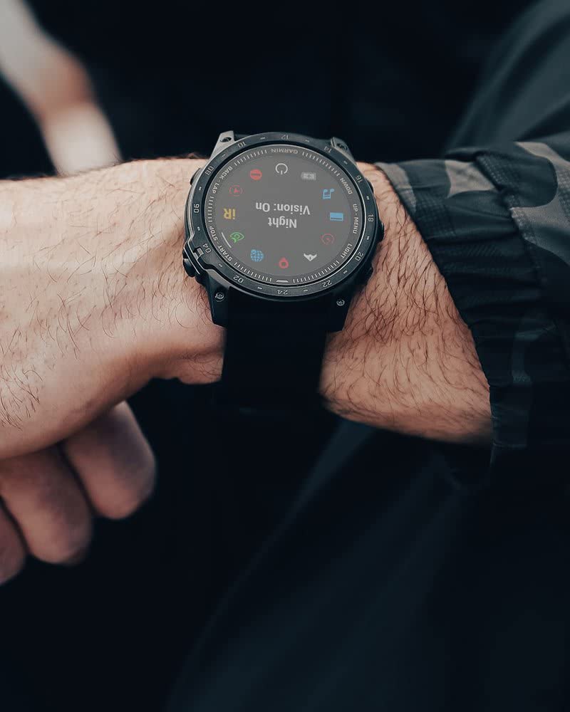 Garmin tactix 8 Premium Tactical GPS Smartwatch | Applied Ballistics Ultralight Solver, Stealth Mode, Flashlight, Mapping, Health Metrics, with Signature Series Charger Bundle