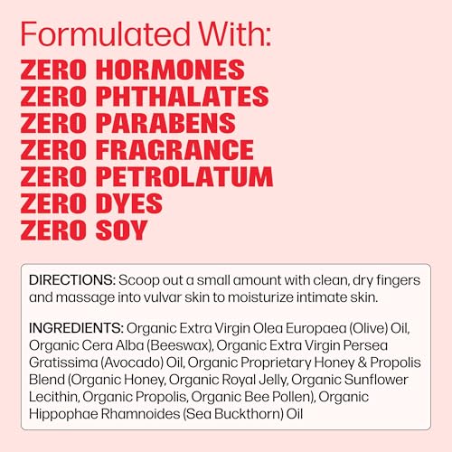 VMAGIC by Medicine Mama Organic Vulva Balm – Intimate Skin Care, Menopause Support – Relieves Feminine Dryness, Itching & Irritation – Hormone Free, Vaginal Moisturizer for Women