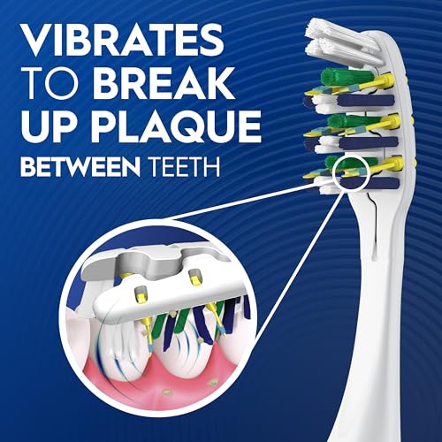 Oral-B Toothbrush, Vibrating Plaque Remover Pulsar, Vibrating Battery Toothbrush, Soft, 4 Count