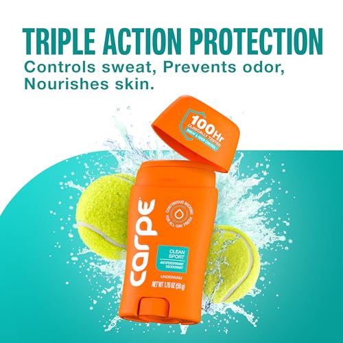 Carpe Underarm Antiperspirant for Men and Deodorant For Women, Combat excessive sweating Stay fresh and dry, Multipack