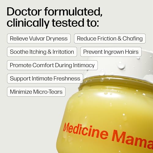 VMAGIC by Medicine Mama Organic Vulva Balm – Intimate Skin Care, Menopause Support – Relieves Feminine Dryness, Itching & Irritation – Hormone Free, Vaginal Moisturizer for Women