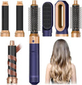Hair Dryer Brush 5 in 1, Negative Ion Blow Dryer Brush Set - 110,000 RPM High - Speed Hot Air Brush Air Styler Curling Wrap Air Curler,Curling Iron Hair Styling Tool