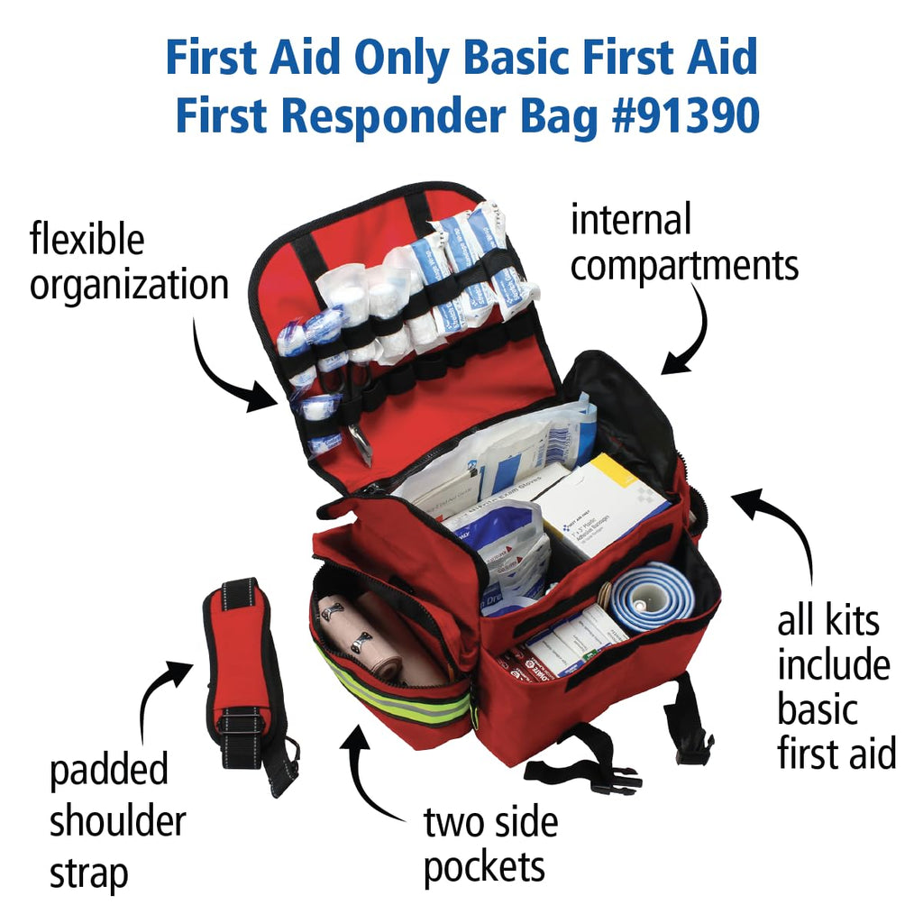 First Aid Only 91484 Basic First Aid Kit First Responder Bag