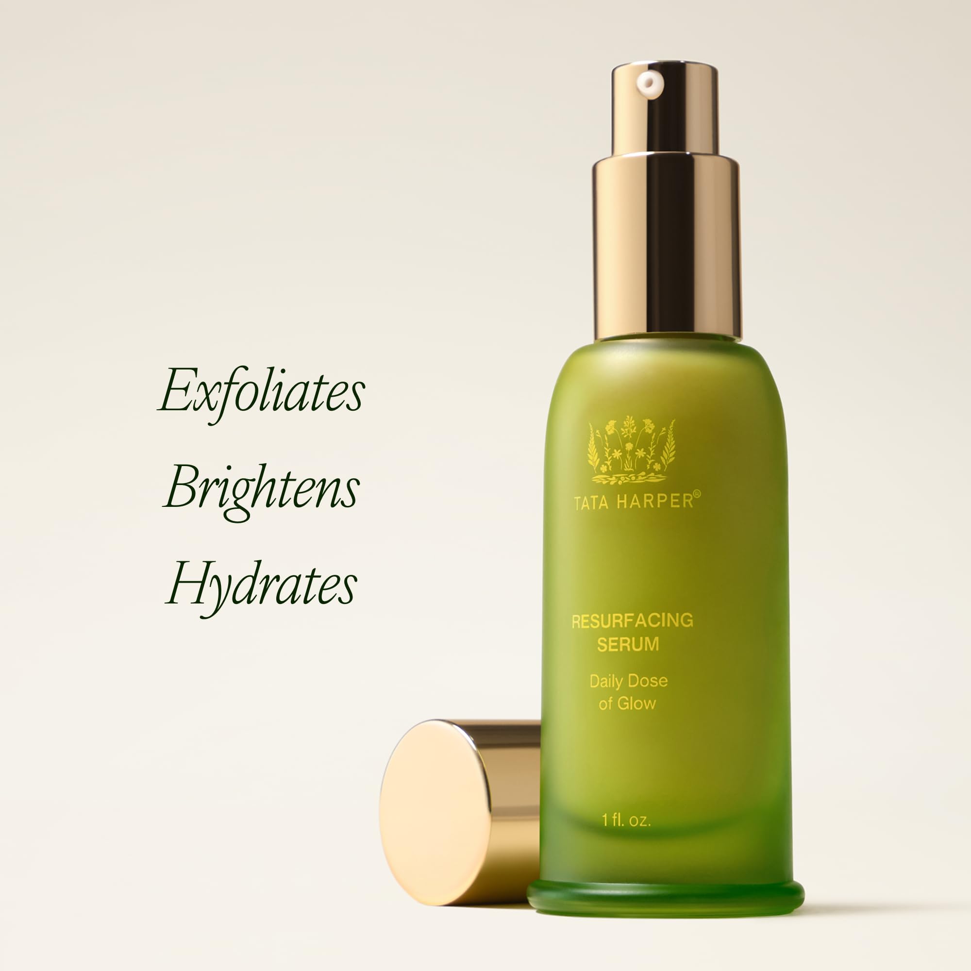 Tata Harper Resurfacing Serum | Gentle Daily Exfoliating Serum with AHA & BHA | Refines, Smooths, and Revives Skin’s Glow | Natural Skincare for Uneven Texture & Lack of Radiance | For All Skin Types