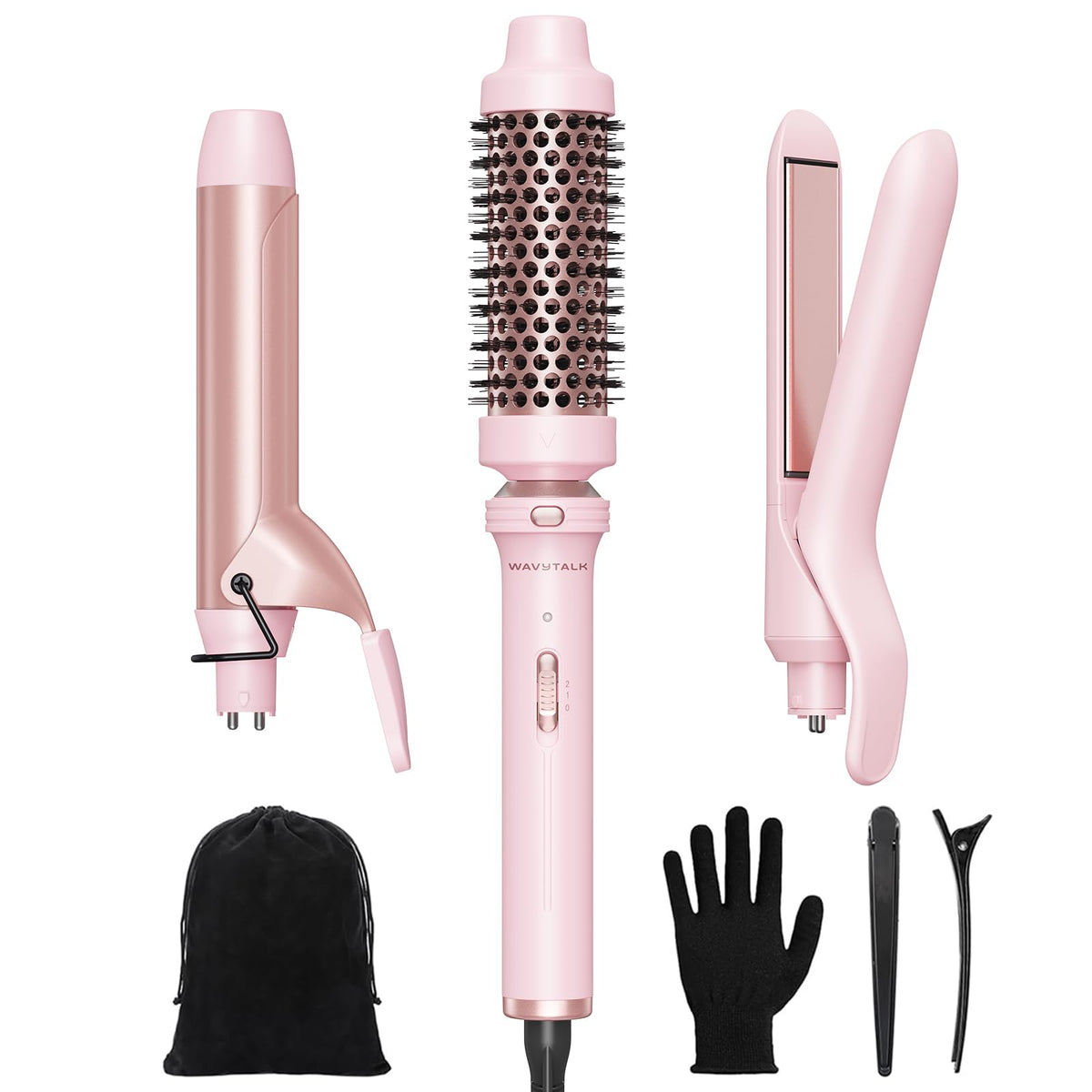Wavytalk 3-in-1 Interchangeable Curling Wand Set
