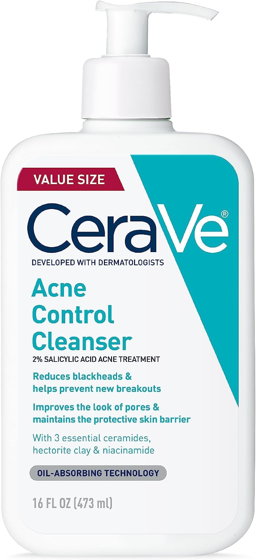 CeraVe Acne Treatment Face Wash with Salicylic Acid