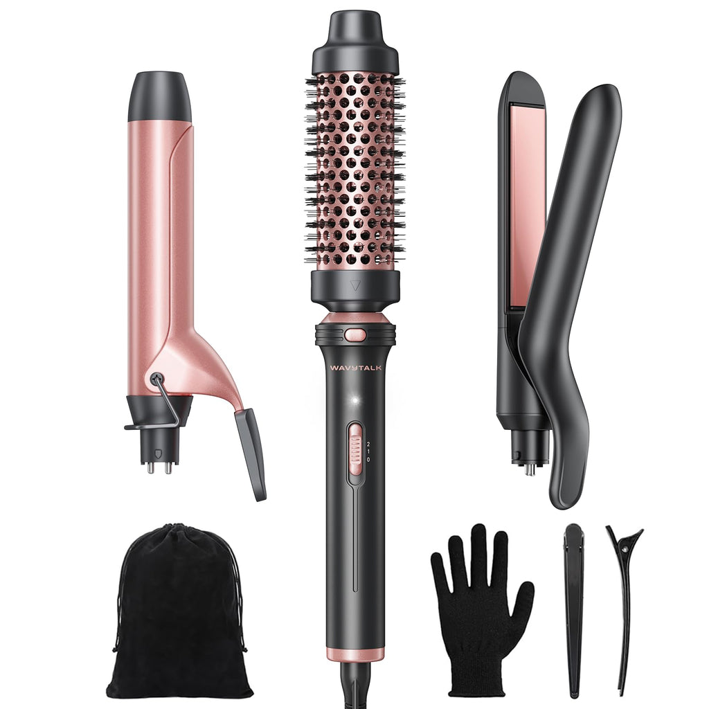 Wavytalk 3-in-1 Interchangeable Curling Wand Set