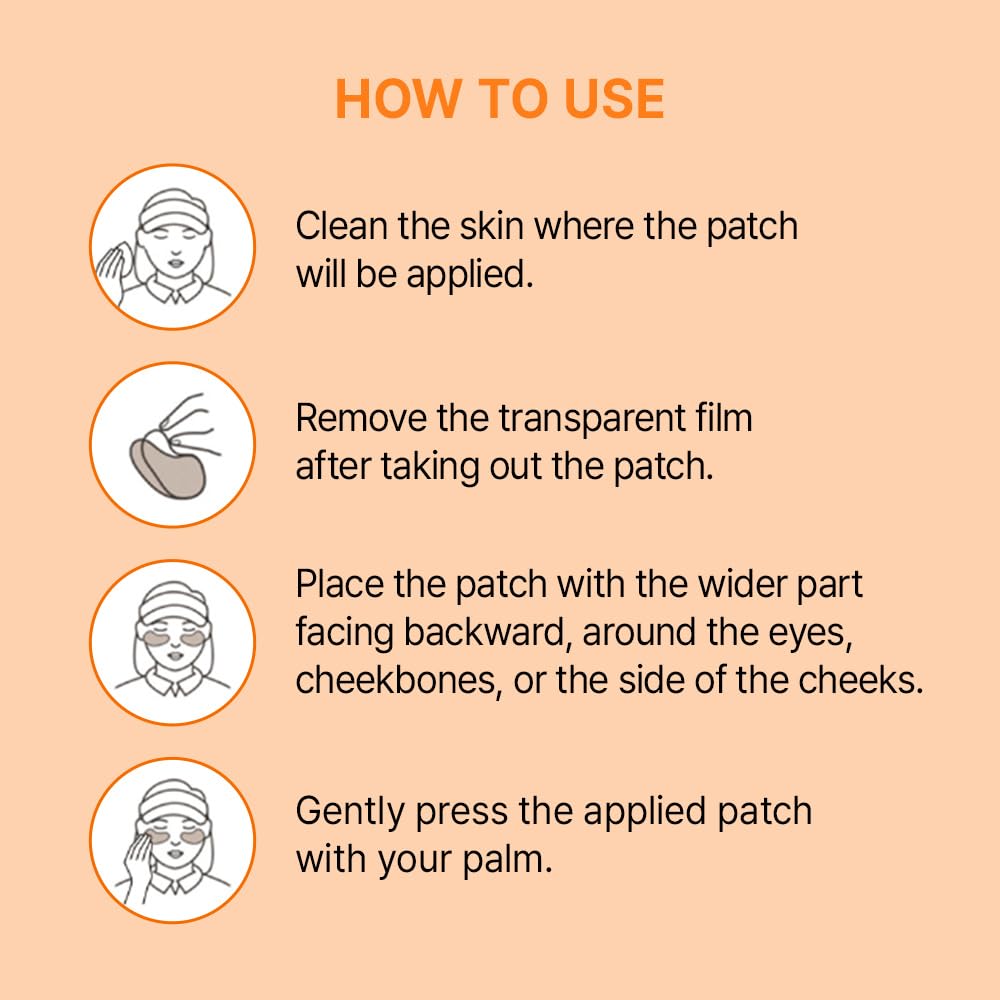 BLOCK&CARE Golf Patches for Sun Protection UV Protection Facial Patches for Outdoor Activities 5Pairs of Sunblock Gel Patches with Skincare Ingredients.