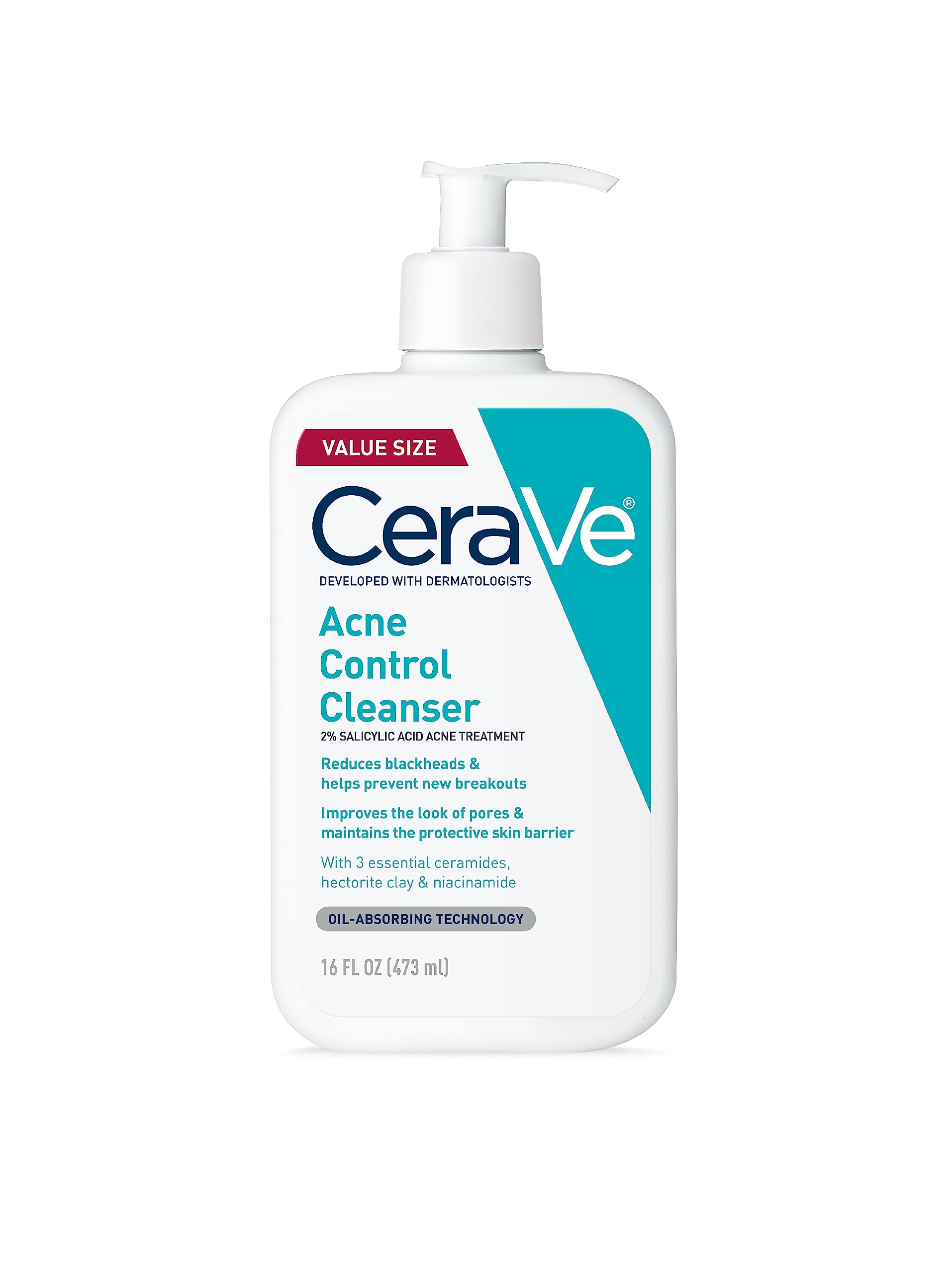 CeraVe Acne Treatment Face Wash with Salicylic Acid