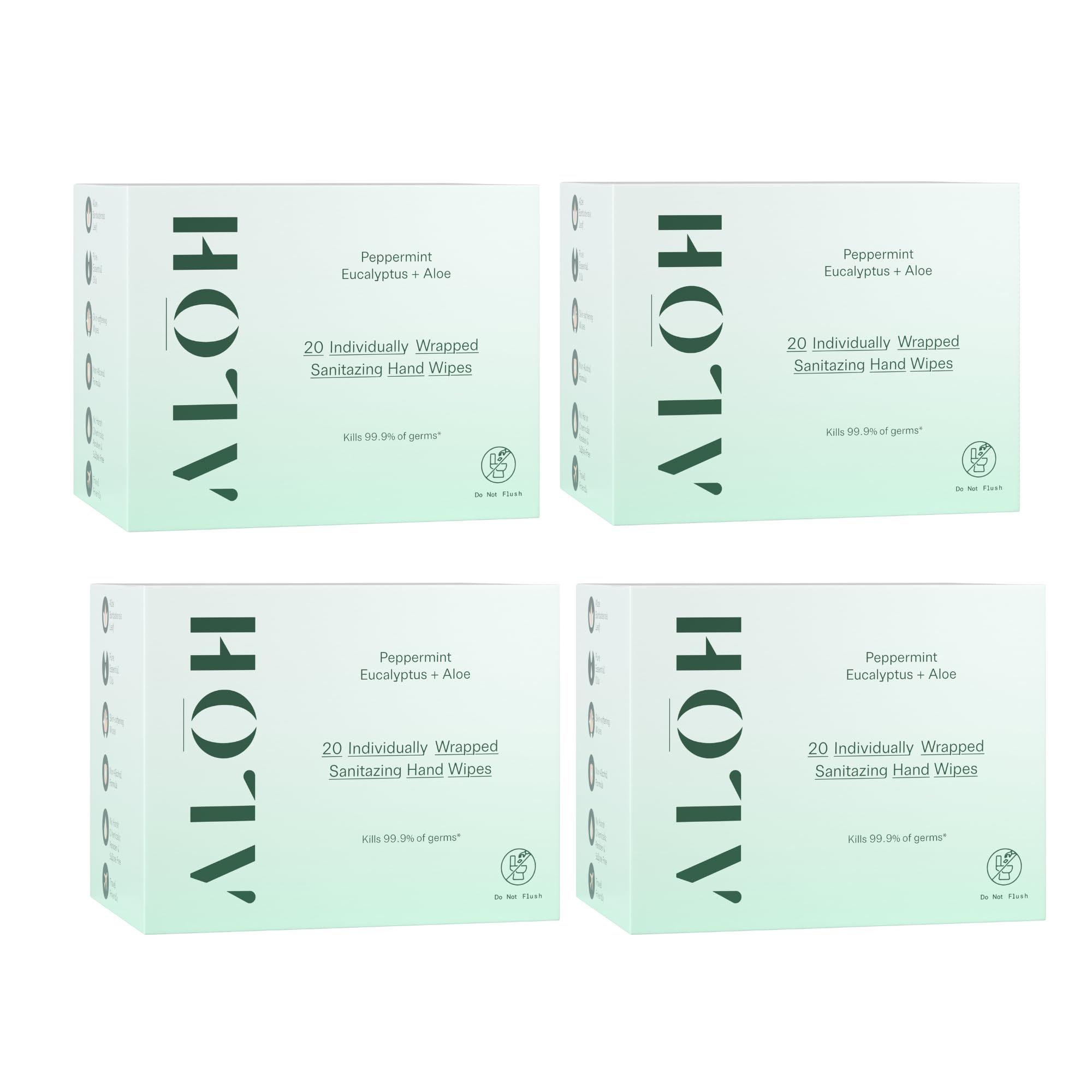 ALŌH Skin Softening Hand Sanitizing Wipes