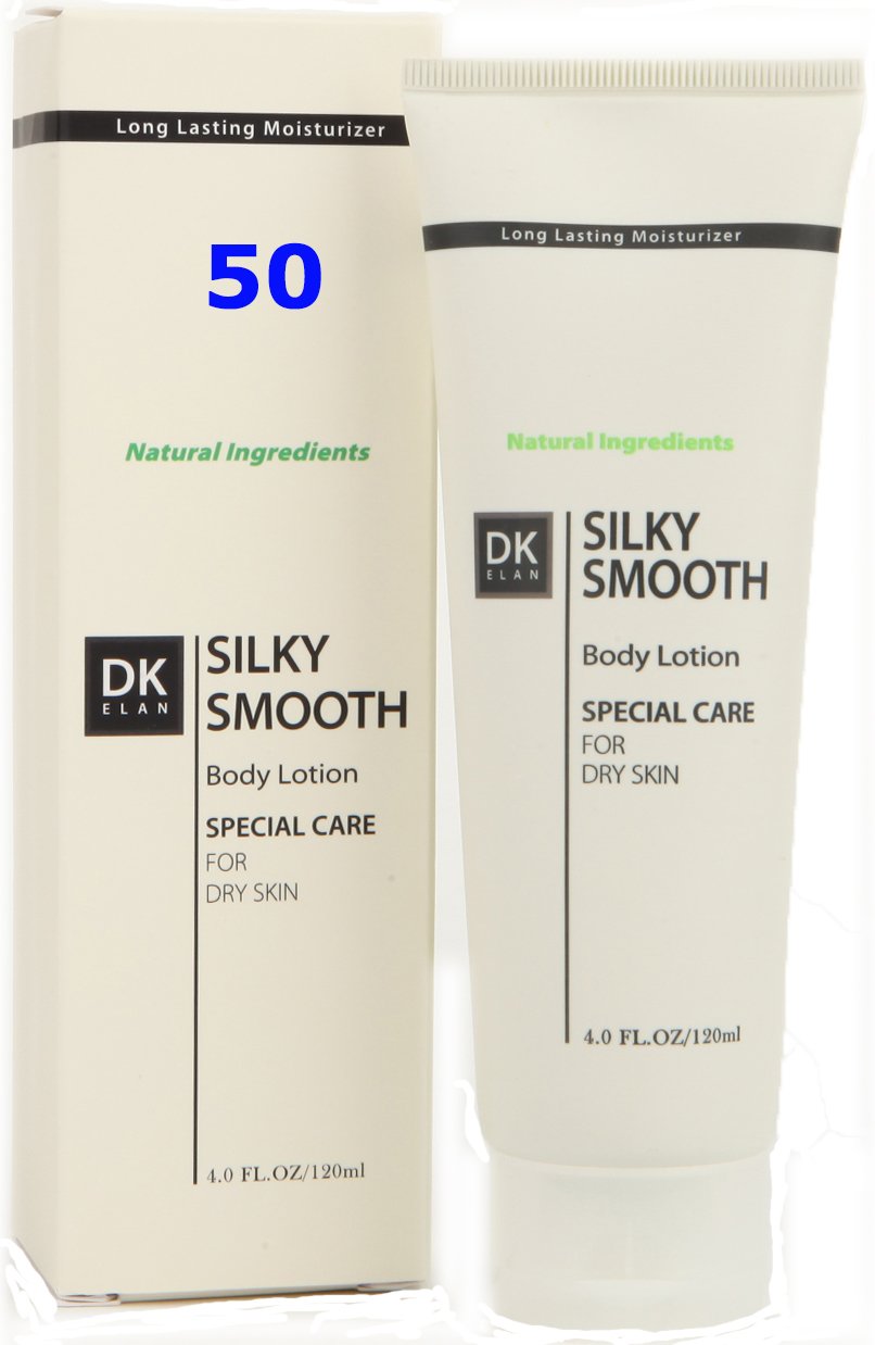 DK ELAN Silky Smooth Body Lotion for Dry Skin, 50-Pack
