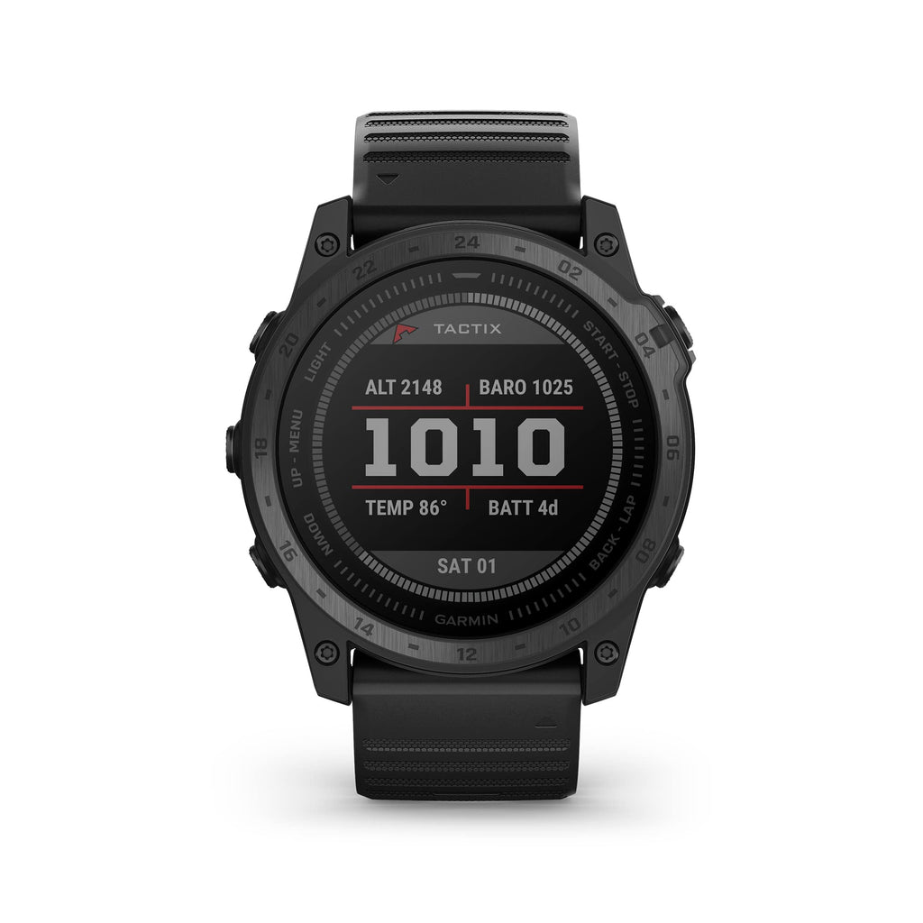 Garmin tactix 8 Premium Tactical GPS Smartwatch | Applied Ballistics Ultralight Solver, Stealth Mode, Flashlight, Mapping, Health Metrics, with Signature Series Charger Bundle