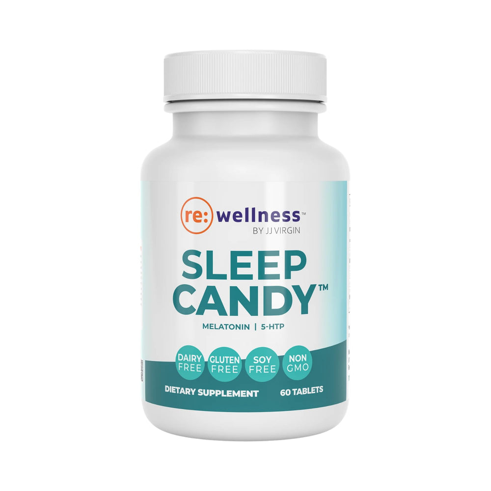 JJ Virgin Sleep Candy Melatonin Chewables, Lemon, 60 Count