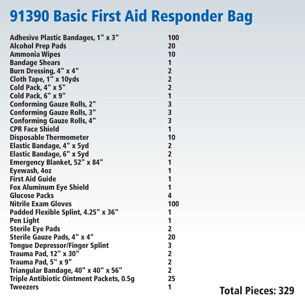 First Aid Only 91484 Basic First Aid Kit First Responder Bag
