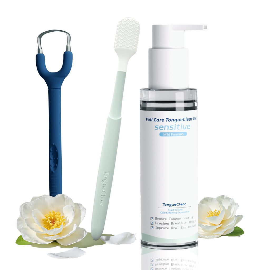 Tongueclear Adult Tongue Scraper & Oral Cleaner Kit