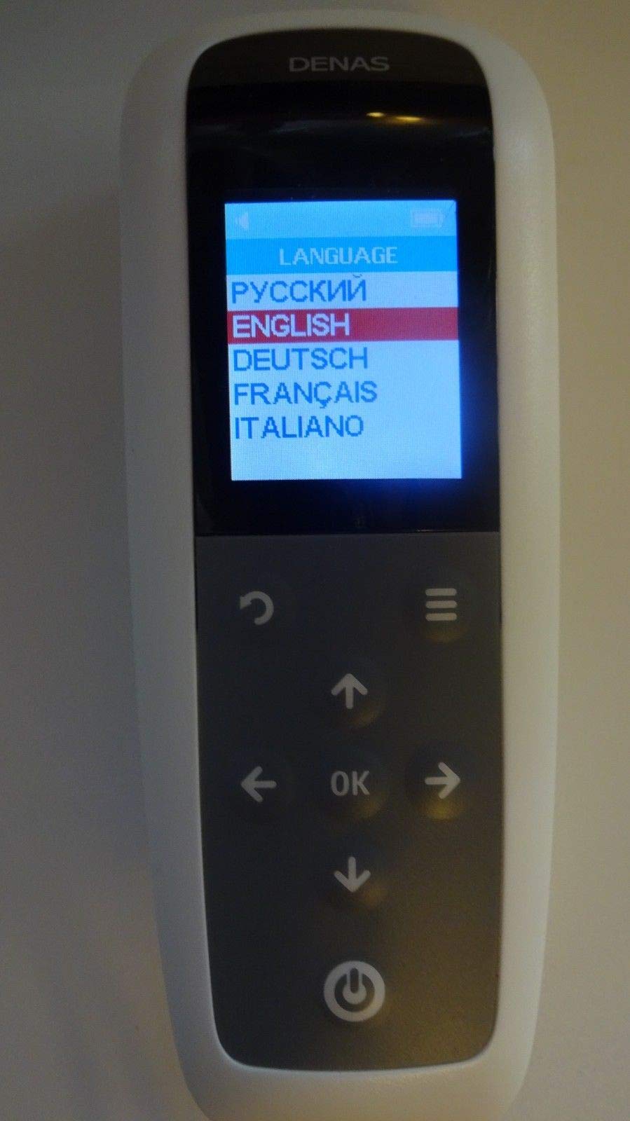 DiaDENS PCM 6 Biofeedback Therapy Device, English Menu
