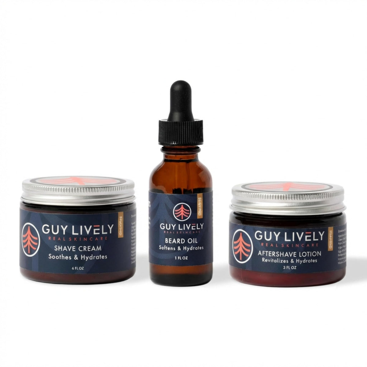 Guy Lively Men’s Beard, Shave & After-Shave Care Set