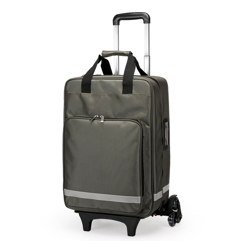 Large Rolling First Aid Trolley Bag with Dividers
