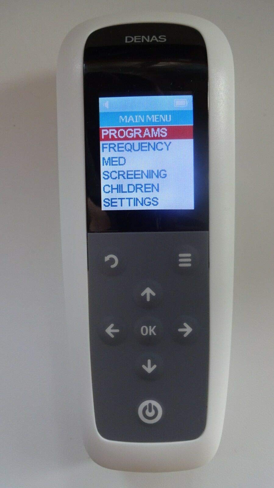 DiaDENS PCM 6 Biofeedback Therapy Device, English Menu