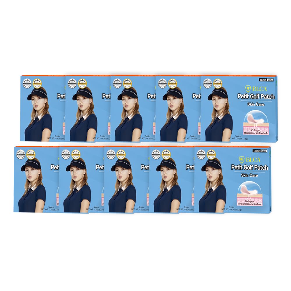 BLOCK&CARE UV Protection Facial Golf Patches, 5 Pairs