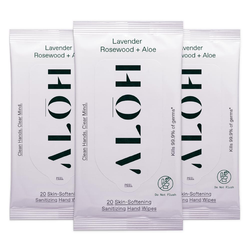 ALŌH + Aloe Sanitizing Hand Wipes for Kids & Adults