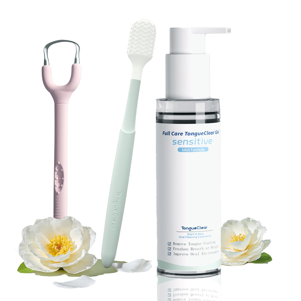 Tongueclear Adult Tongue Scraper & Oral Cleaner Kit