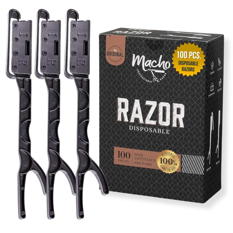 Better Barber Disposable Straight Razors, 100 Count
