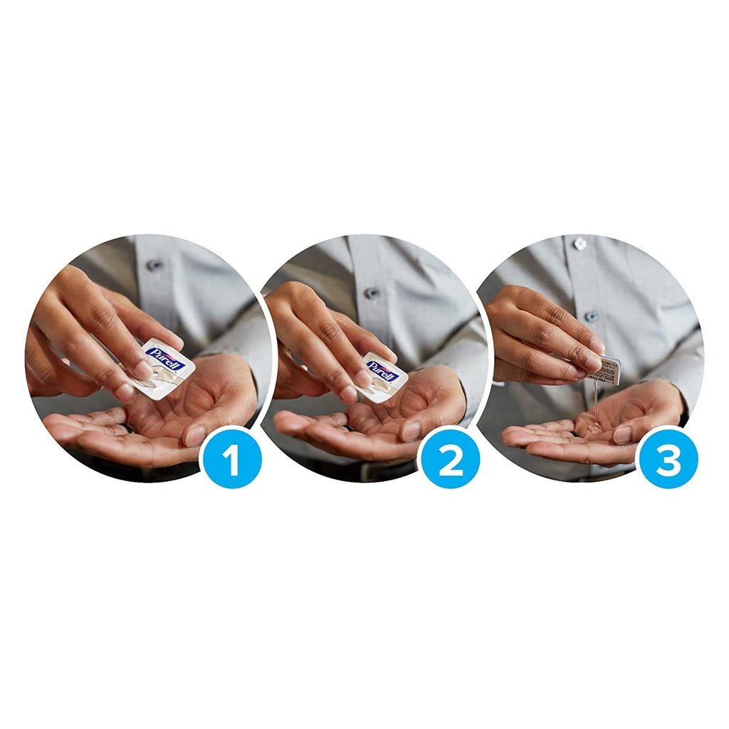 Purell SINGLES Advanced Hand Sanitizer Gel Count Single-Use Travel-Size Packets
