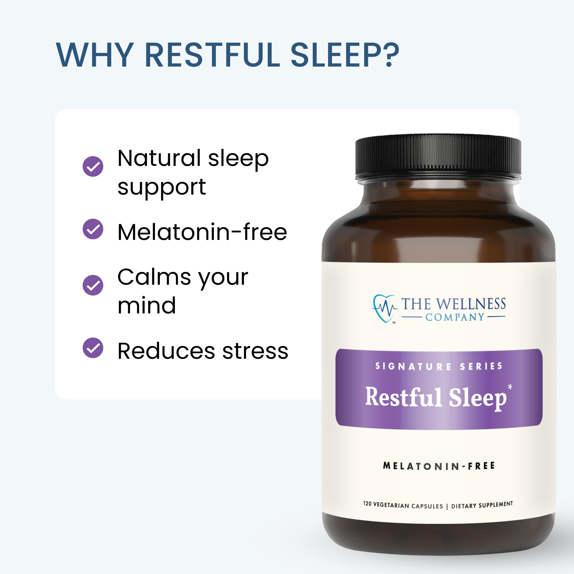 The Wellness Company Melatonin-Free Sleep Support, 60 Count