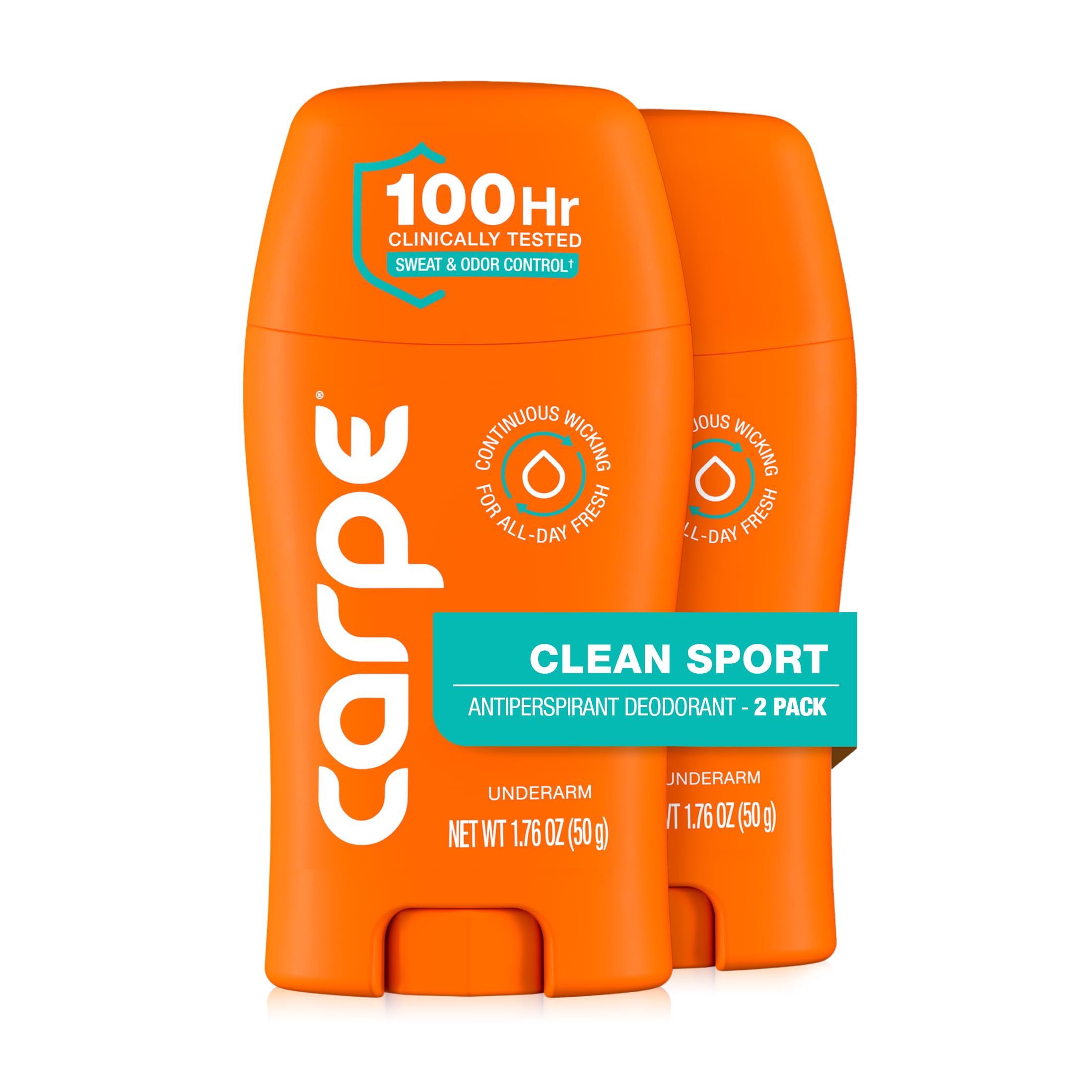 Carpe Underarm Antiperspirant for Men and Deodorant For Women, Combat excessive sweating Stay fresh and dry, Multipack