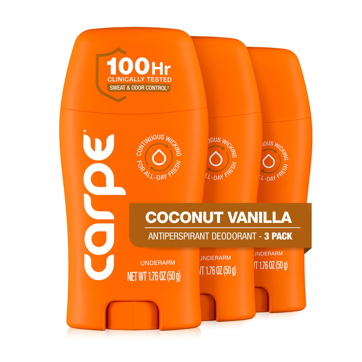 Carpe Underarm Antiperspirant & Deodorant Multipack