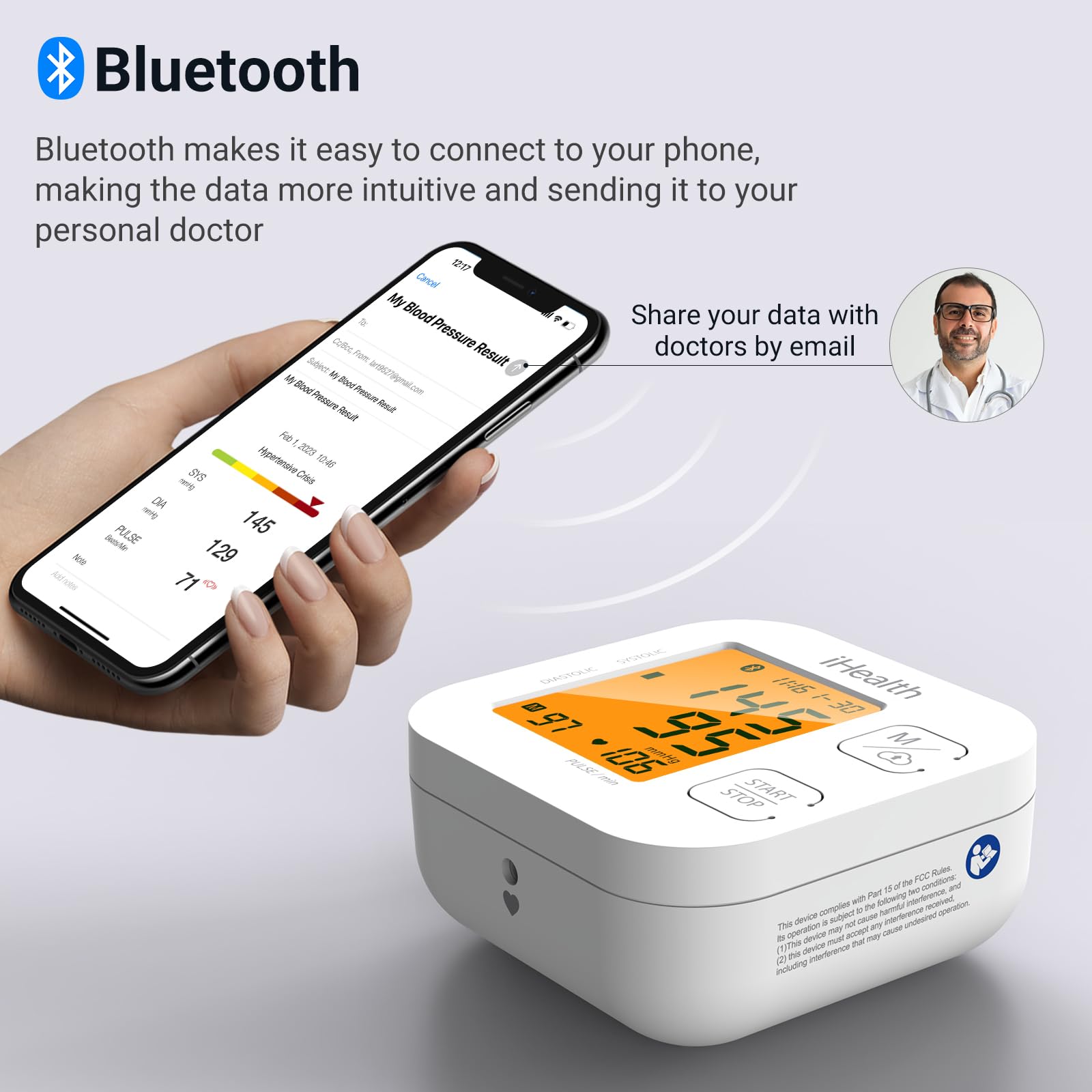 iHealth Track Bluetooth Upper Arm Blood Pressure Monitor