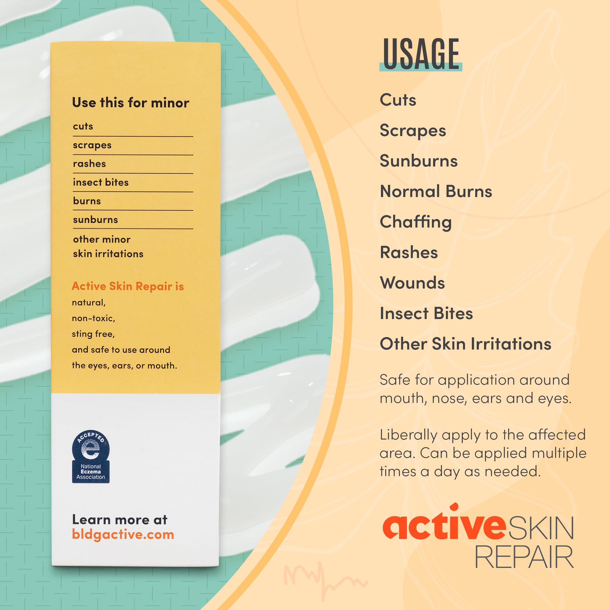 Active Skin Repair - The Natural & Non-Toxic Hydrogel & Antiseptic Spray for Minor Cuts, Scrapes, Rashes, Sunburns and Other Skin Irritations