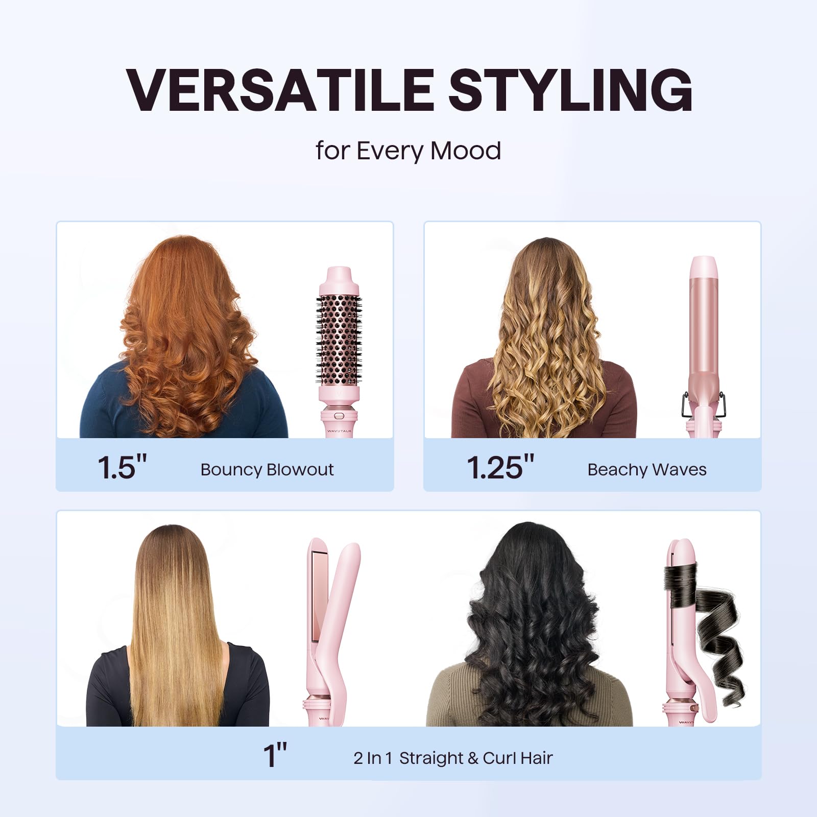 Wavytalk 3 in 1 Curling Wand Set