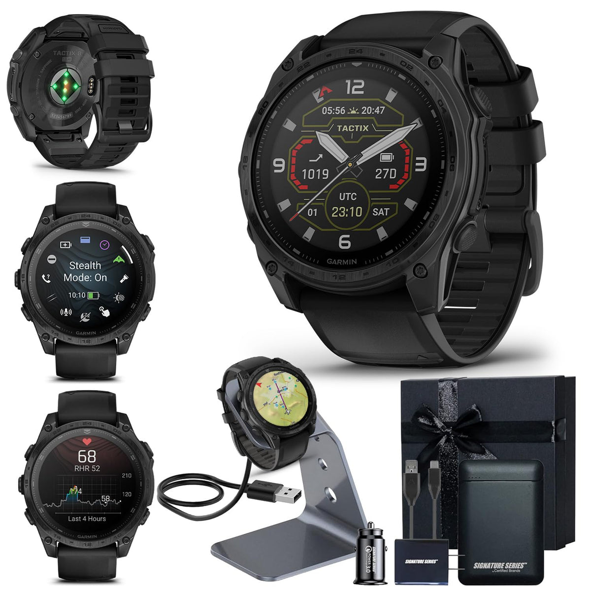 Garmin tactix 8 Premium Tactical GPS Smartwatch Bundle