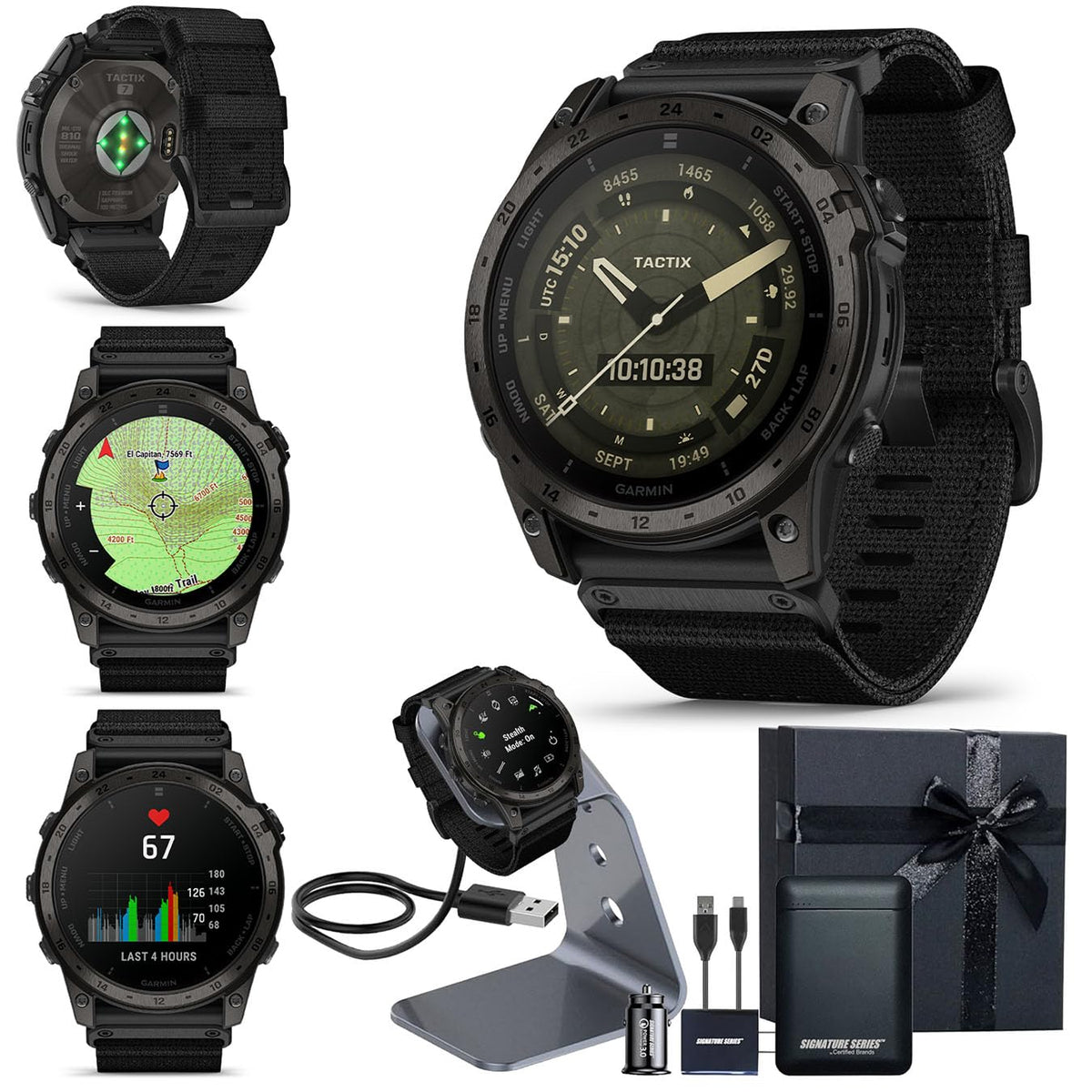Garmin tactix 8 Premium Tactical GPS Smartwatch Bundle