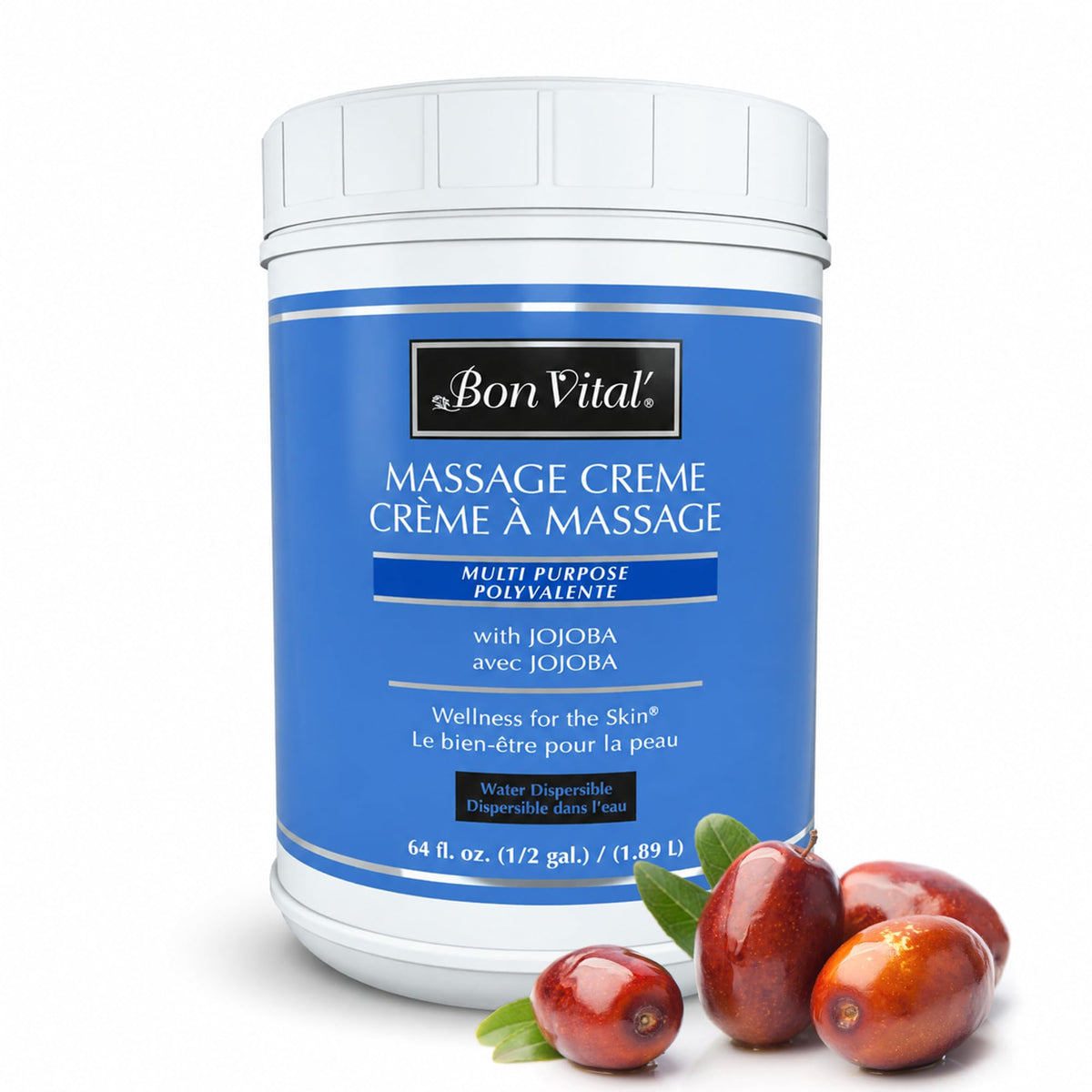 Bon Vital' Multi-Purpose Aloe Massage Cream, 64 oz