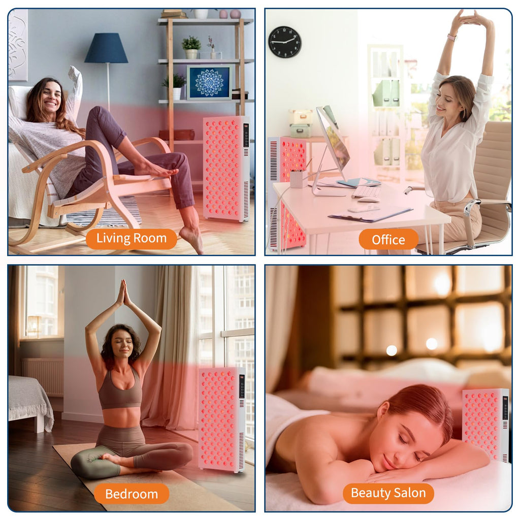 110W 4-Wavelength Red Light Therapy Panel for Face & Body