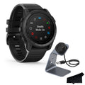 Garmin tactix 8 Premium Tactical GPS Smartwatch | Applied Ballistics Ultralight Solver, Stealth Mode, Flashlight, Mapping, Health Metrics, with Signature Series Charger Bundle