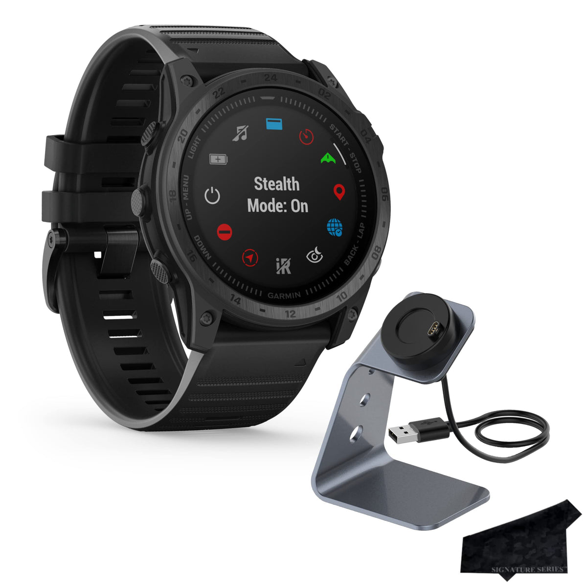 Garmin tactix 8 Premium Tactical GPS Smartwatch Bundle
