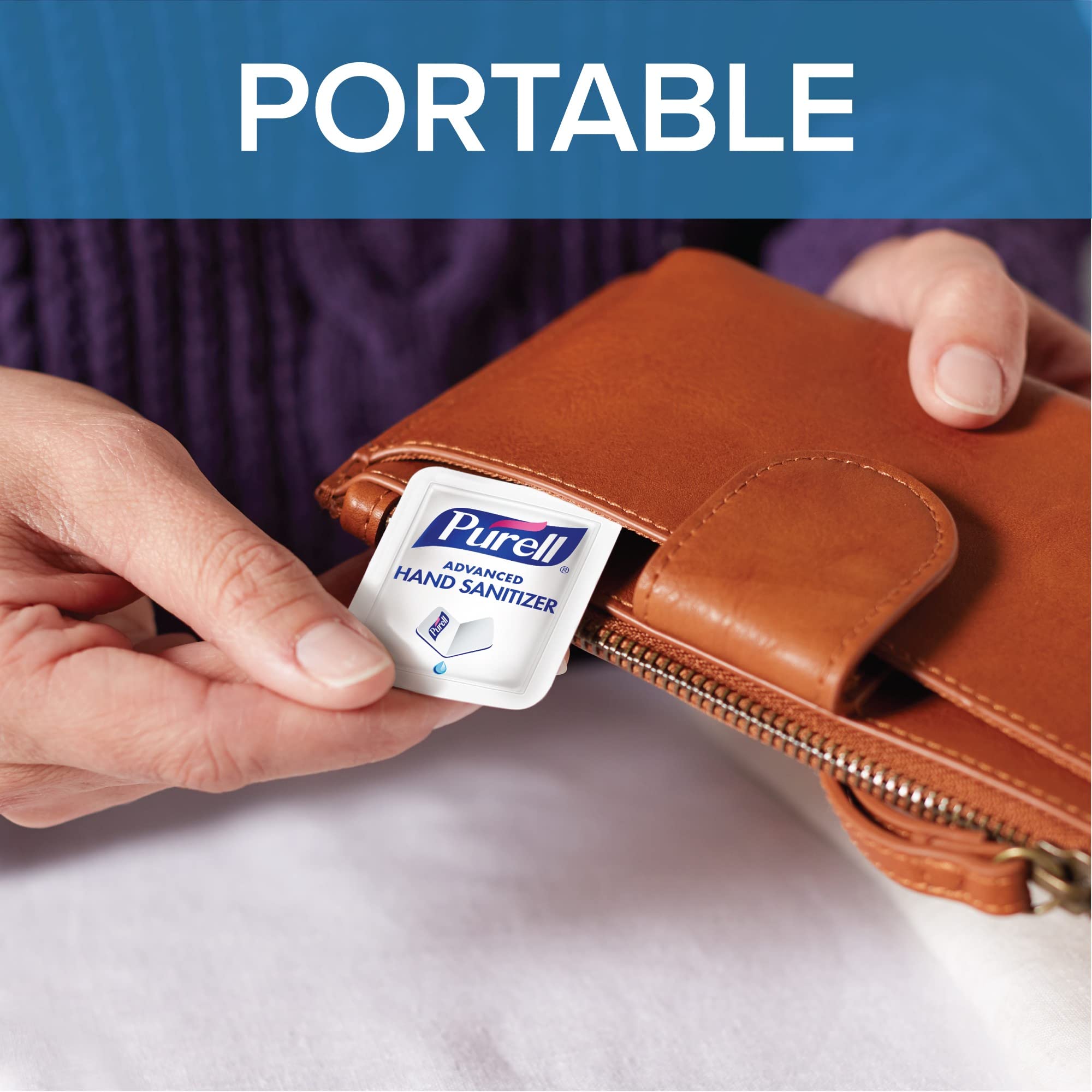 Purell SINGLES Advanced Hand Sanitizer Gel Count Single-Use Travel-Size Packets