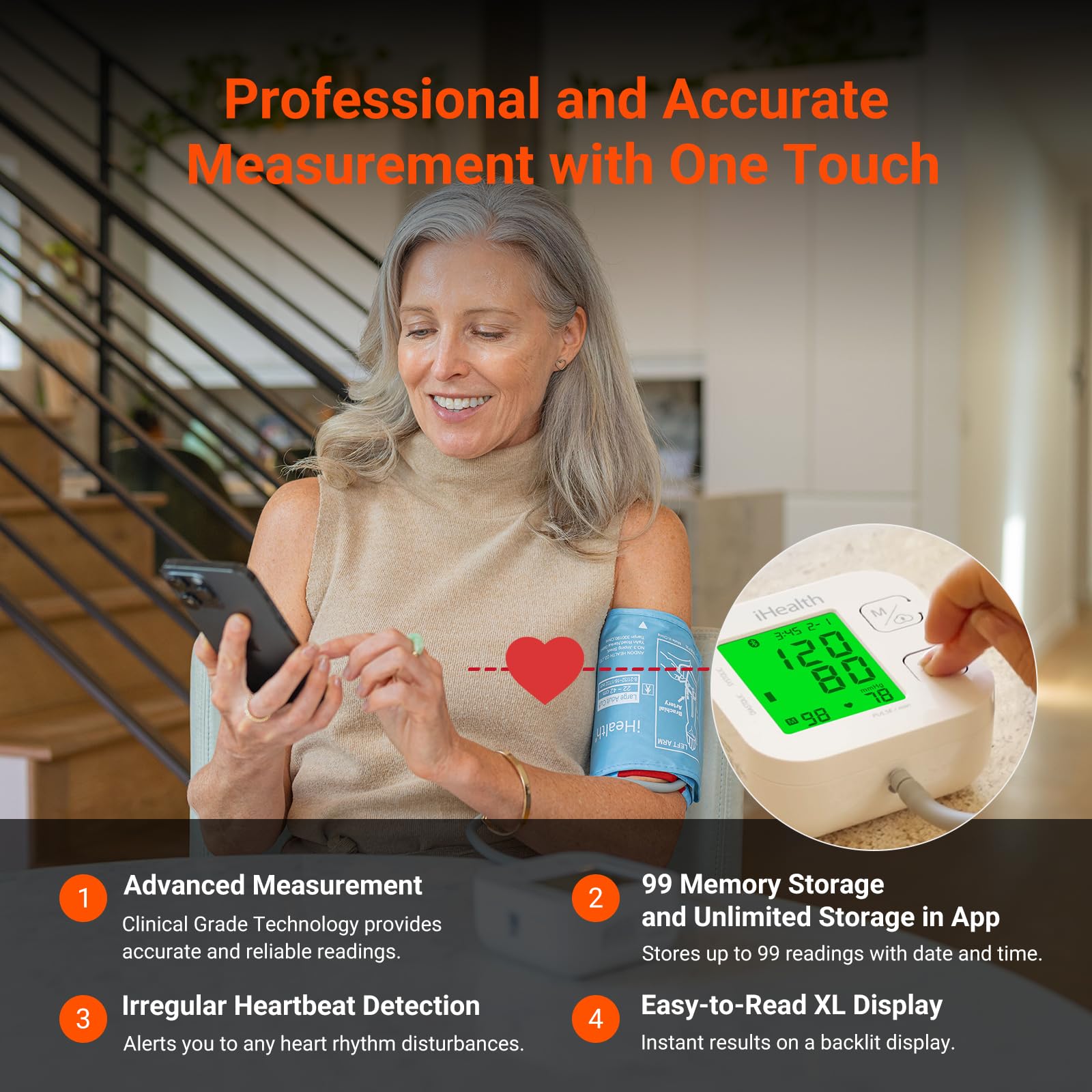 iHealth Track Bluetooth Upper Arm Blood Pressure Monitor