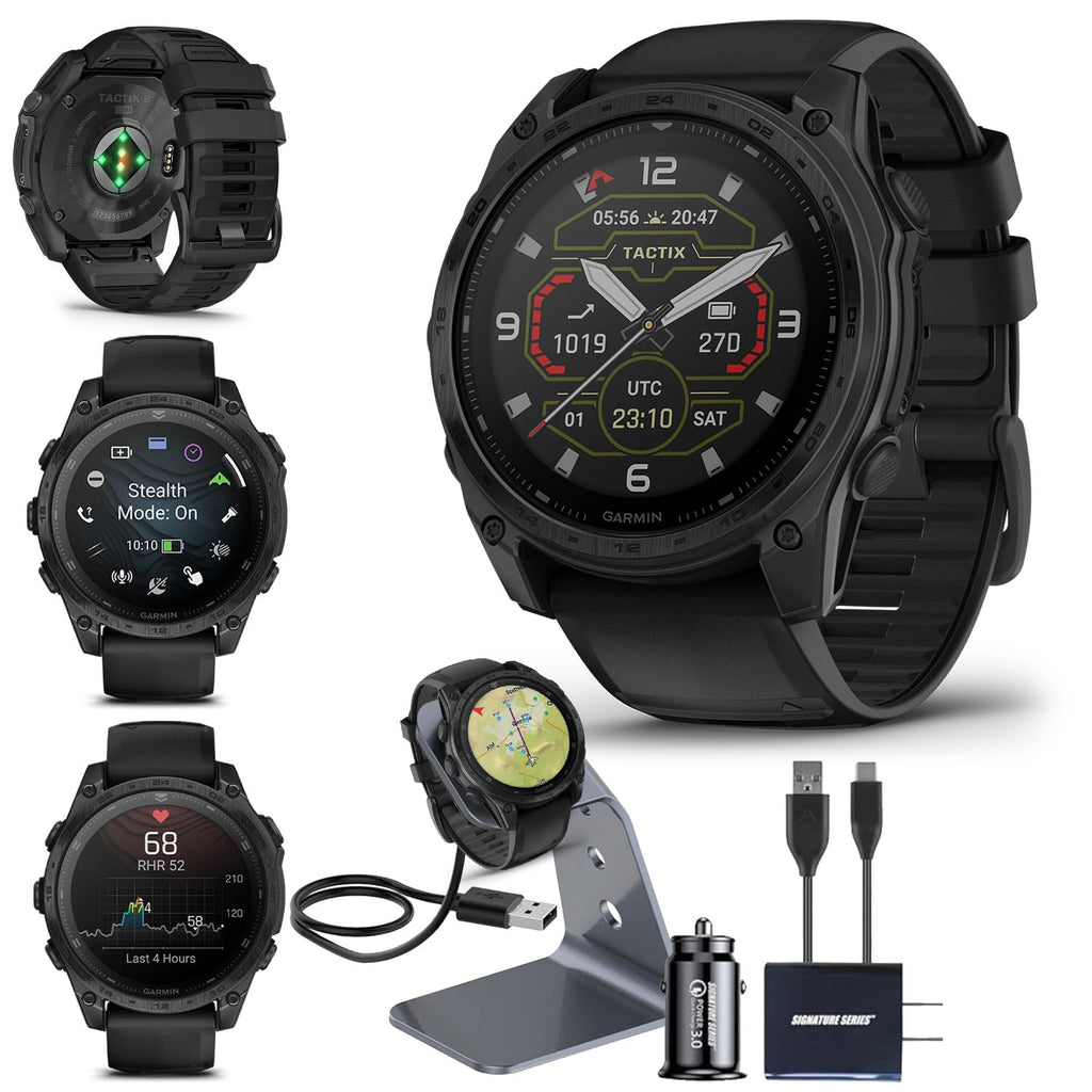 Garmin tactix 8 Premium Tactical GPS Smartwatch Bundle